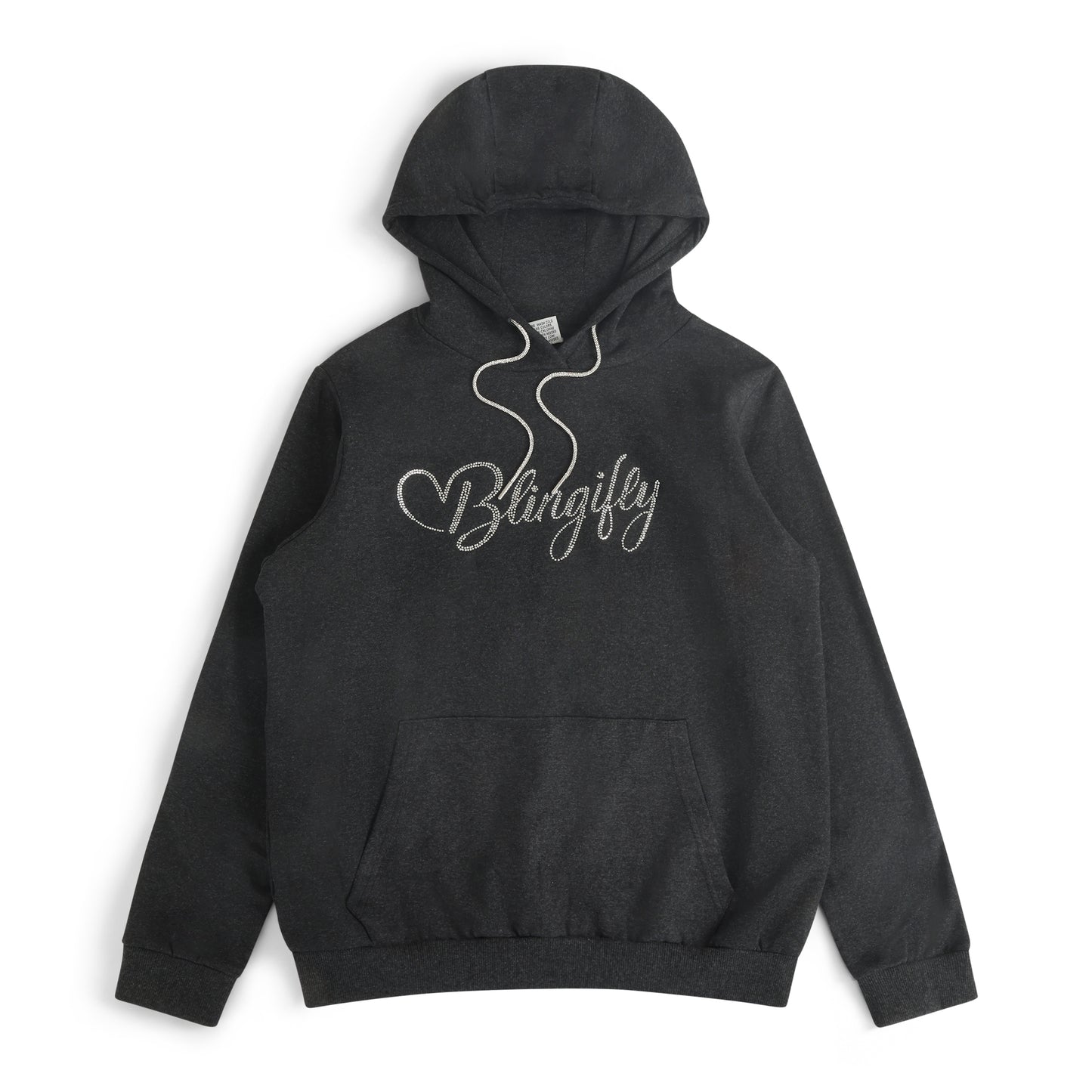 Crystal Rope Hoodie Charcoal Grey