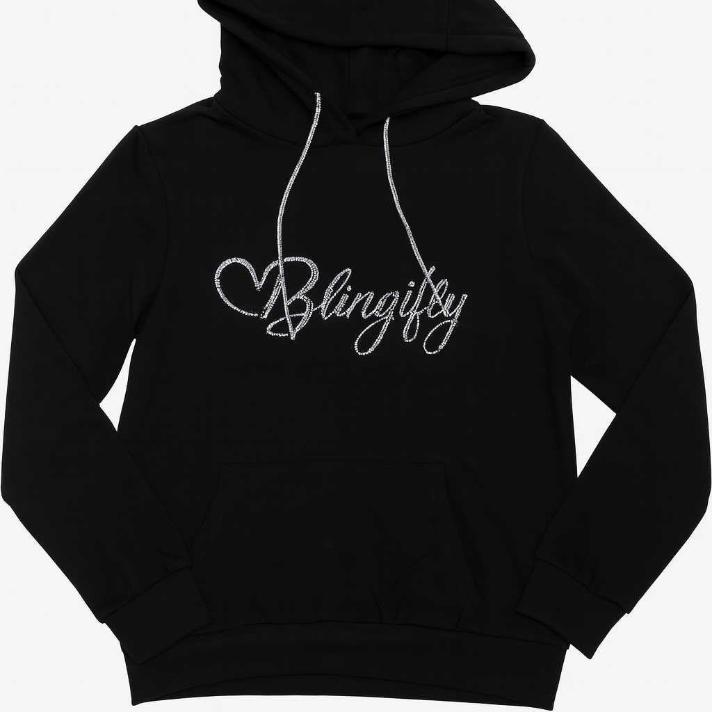 Bling Rope Hoodie Black