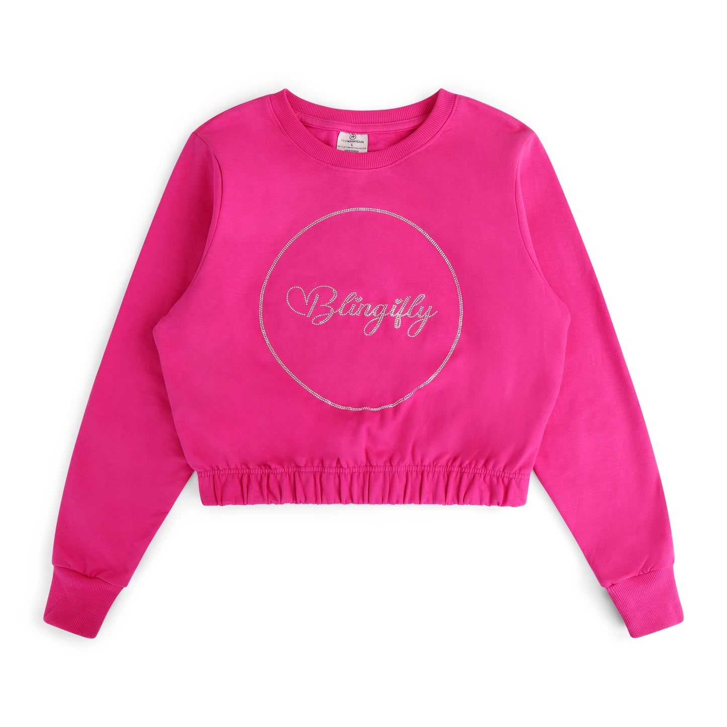 Crop Sweatshirt Hot Pink