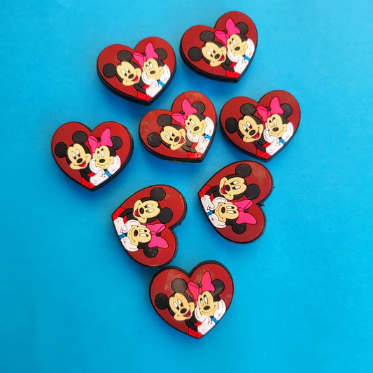 Plastic Heart Mickey and Minnie