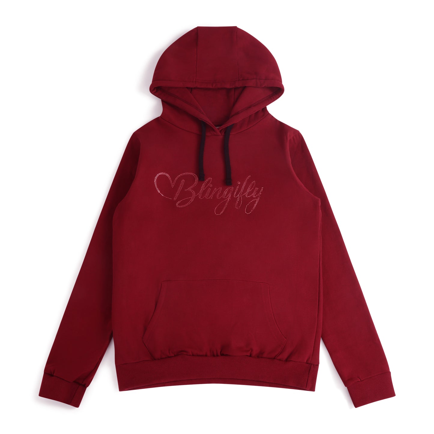 Signature Sparkle Hoodie Burgundy
