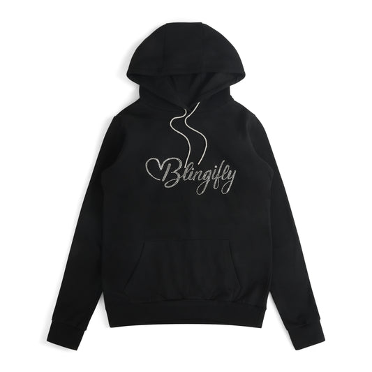Bling Rope Hoodie Black