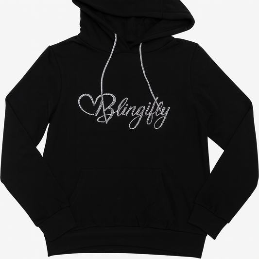 Bling Rope Hoodie Black